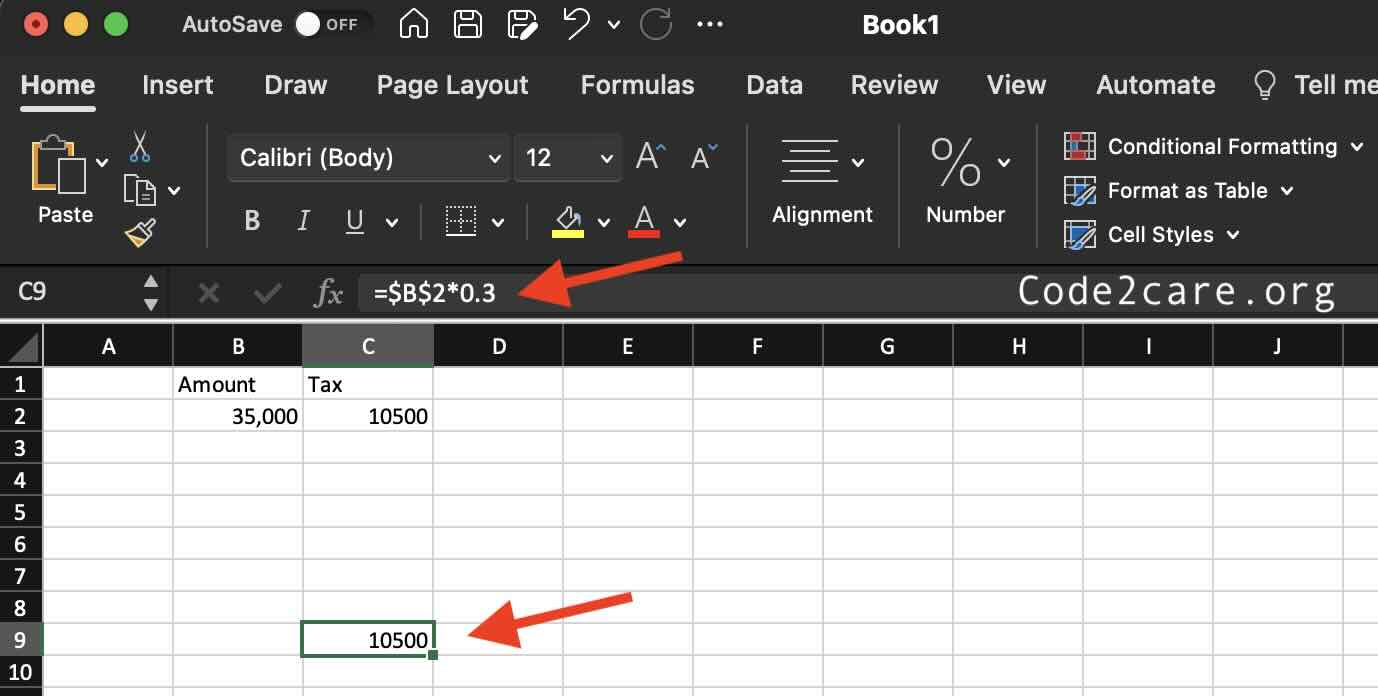 How to Create Absolute References in Microsoft Excel for Mac